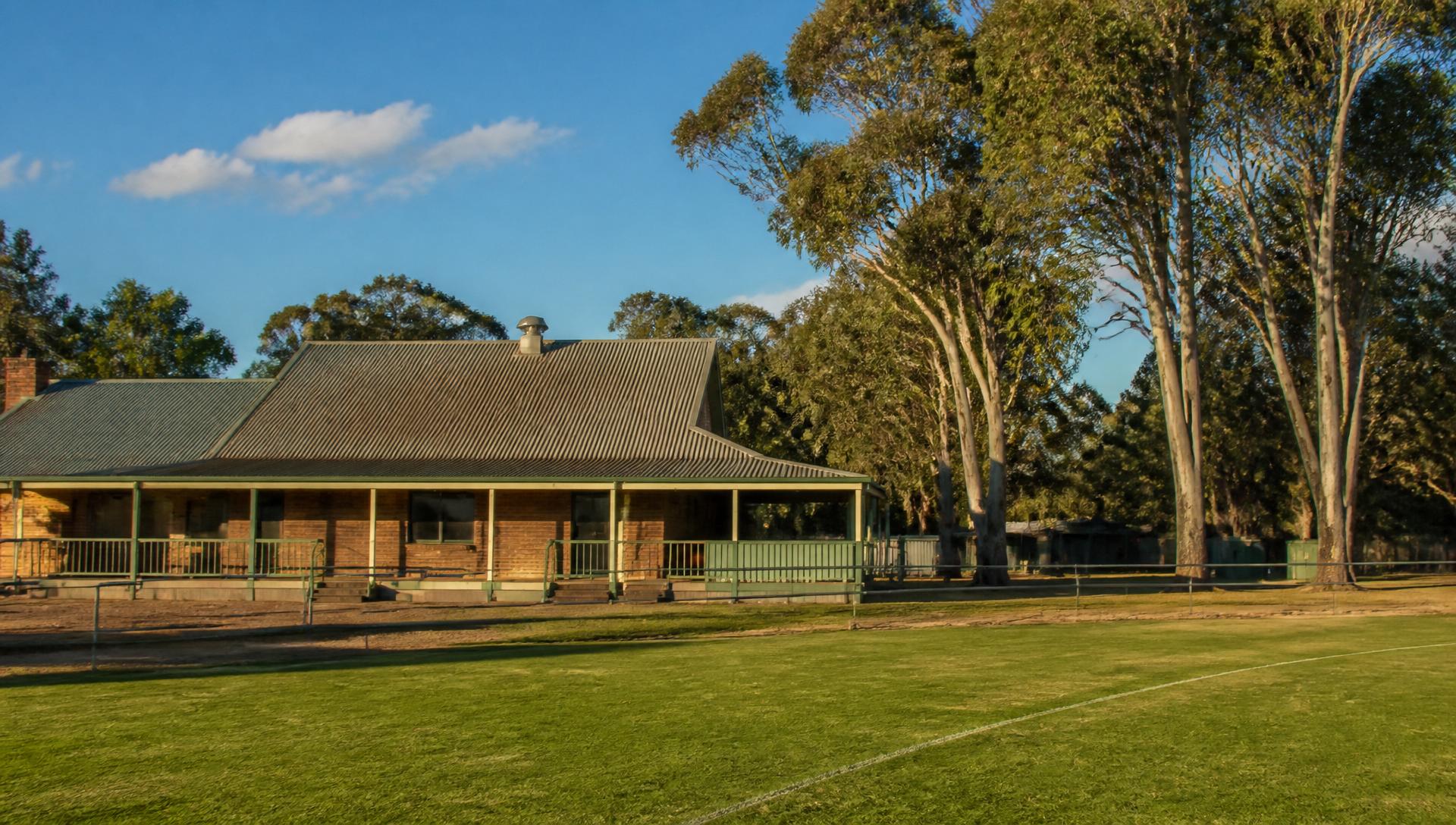 A South Australian community club at dusk